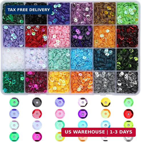 21600 pcs loose - sequins, bulk