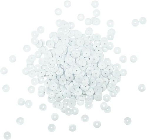 White sequins bulk 4200 pcs - sequins,